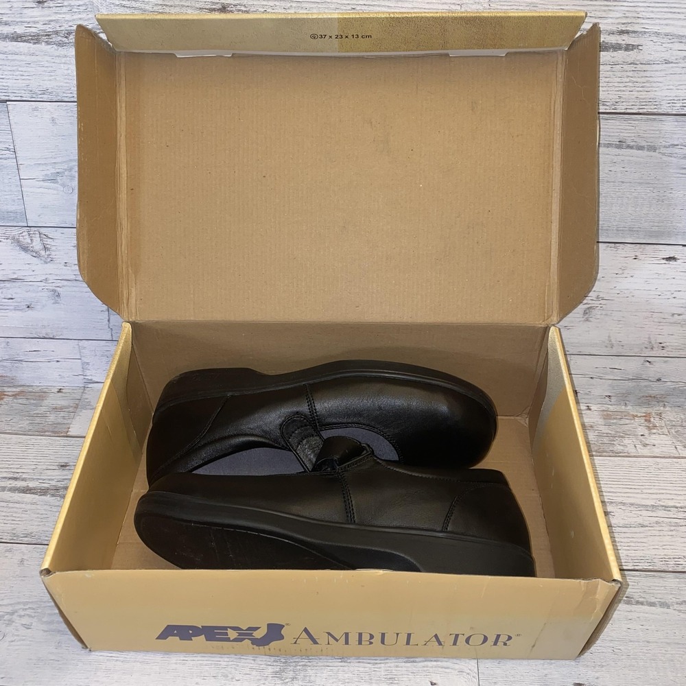 Apex Ambulator Shoes Womens 11M Black Mary Jane Anti Shox Leather Comfort B6000W